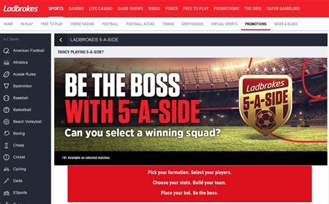 Ladbrokes 5 A Side Innovative Football Bet Builder