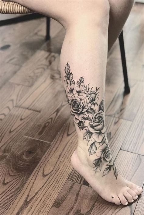 Ladies Leg Tattoo Designs