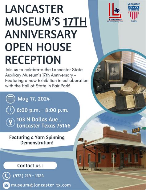 Lancaster S Visitors Center State Auxiliary Museum Lancaster Tx Official Website