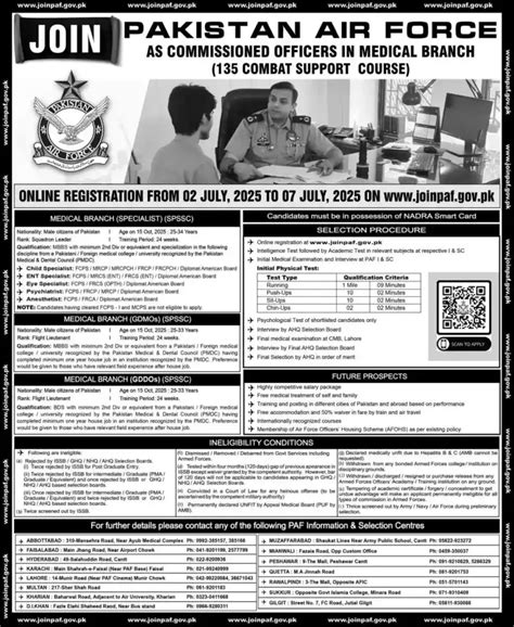 Latest Pak Air Force Jobs 2025 Apply Online