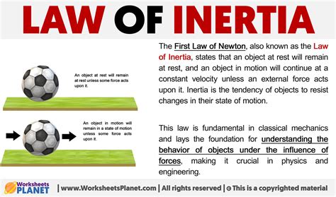 Law Of Inertia Definition Law Of Inertia Definition