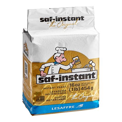 Lesaffre Saf Instant Yeast 1 Lb Vacuum Pack 20 Case