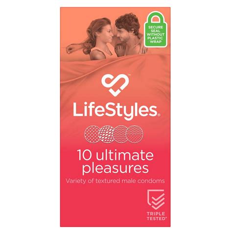 Lifestyles Ultimate Pleasures Condoms 10 Pack Better Value Pharmacy