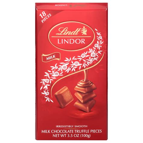 Lindt Lindor Milk Chocolate Truffle Candy Bar 3 5 Oz