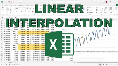 Linear Interpolation In Excel Fill In Missing Values