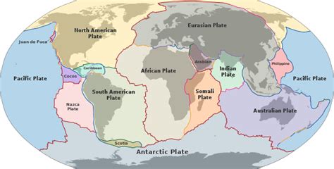 List Of Tectonic Plates Wikipedia