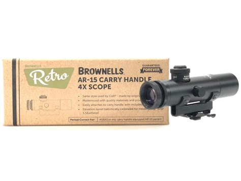 Lot Brownells Retro 4X Carry Handle Scope