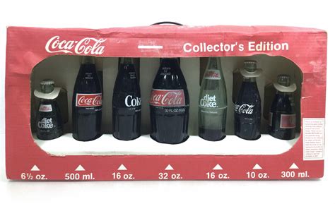 Lot Collectors Edition Coca Cola Glass Bottles
