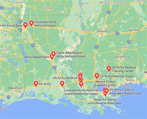 Louisiana Military Bases Milbases Com