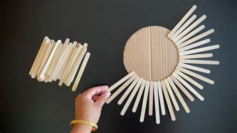 Low Cost Diy Wall Hanging Easy To Make With Popsicle Sticks Ice