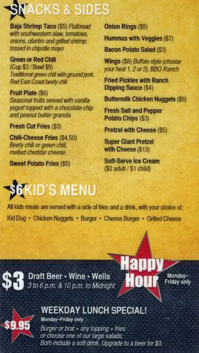 Lowry Beer Garden Interiors And Menu Items