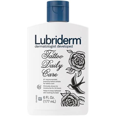 Lubriderm Lubriderm Tattoo Daily Care Lotion Water Based Amp Unscented