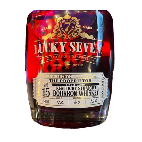Lucky Seven Spirits 15 Years Old The Proprietor Single Barrel Kentucky