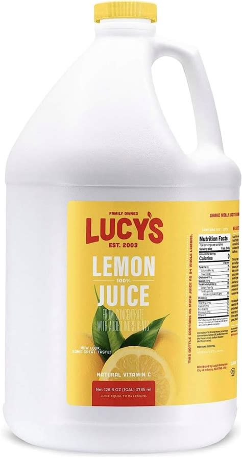 Lucy Amp 39 S Lemon Juice Gallon 128 Oz