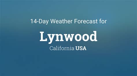 Lynwood Ca Weather 14 Days Meteored Us