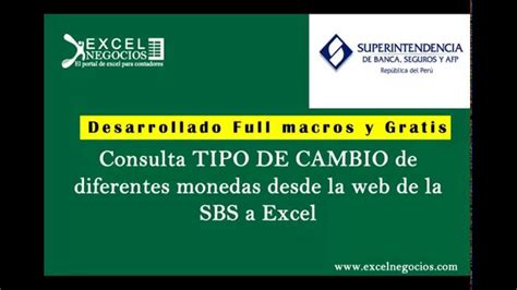 Macro Excel Consulta De Tipo De Cambio Desde La Web De La Sbs 1 Youtube Macro Excel Consulta De Tipo De Cambio Desde La Web De La Sbs 1 Youtube