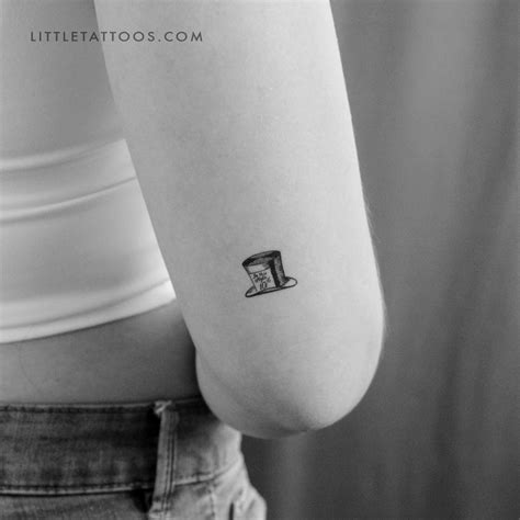 Mad Hatter S Hat Temporary Tattoo Set Of 3 Mad Hatter S Hat Temporary Tattoo Set Of 3
