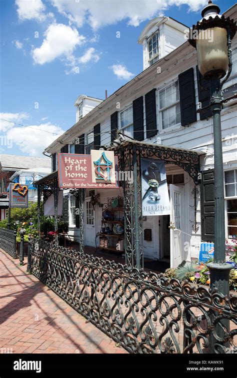 Main Road Through New Hope Town In Bucks County Pennsylvania Usa Stock Photo Alamy