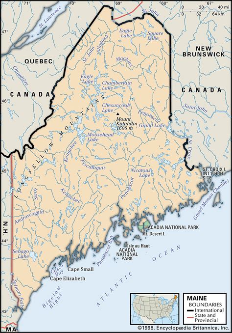 Maine Geography History Facts Map Points Of Interest Britannica