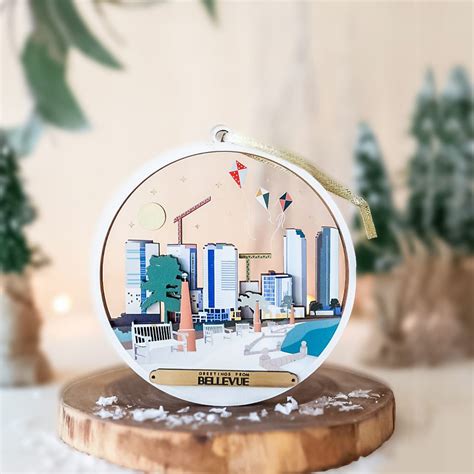 Maison Arbor Bellevue Ornament Mini Cityscape Made In Washington