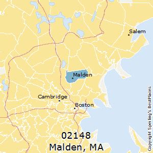 Malden Massachusetts Zip Code List Malden Zip Code Map Ma