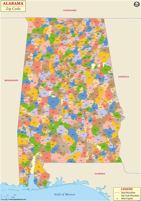 Map Of Alabama By Zip Code Map Of Alabama By Zip Code