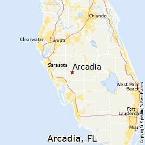 Map Of Arcadia City Florida