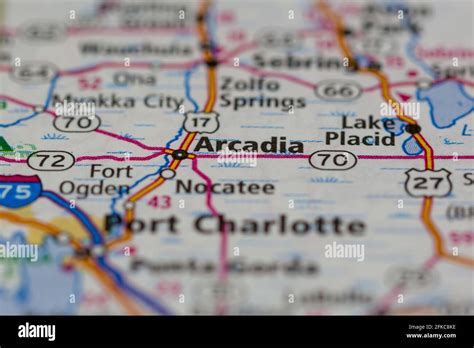 Map Of Arcadia Fl Florida