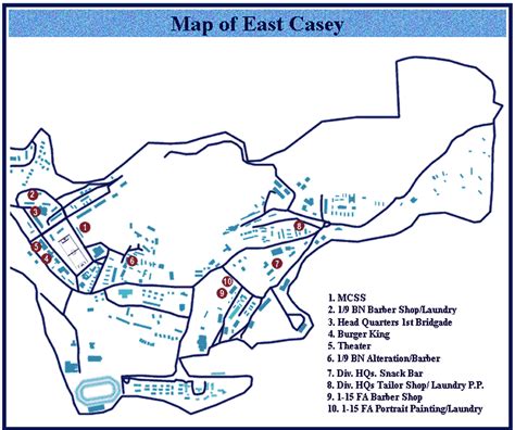 Map Of Camp Casey