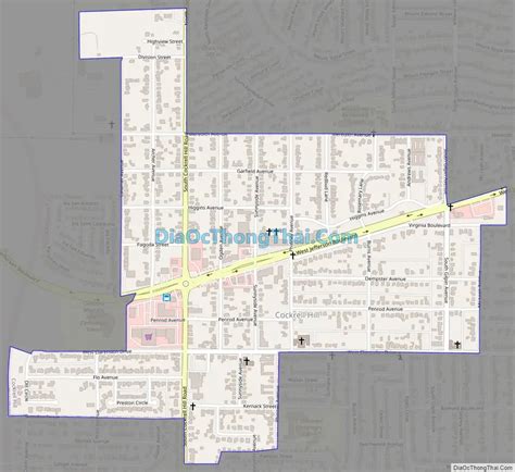 Map Of Cockrell Hill City Thong Thai Real