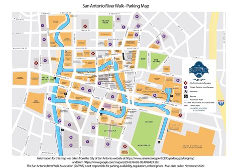 Map Of Downtown San Antonio Riverwalk Area Our San Antonio
