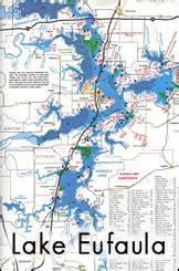 Map Of Eufaula Lake