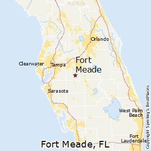 Map Of Fort Meade 1927 Florida