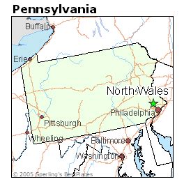Map Of North Wales Pa Pennsylvania
