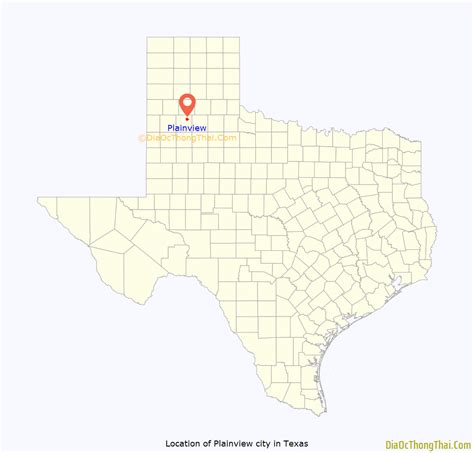 Map Of Plainview City Texas Thong Thai Real
