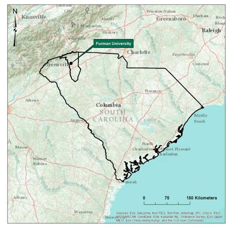 Map Of South Carolina Showing The Location Of Greenville County And Download Scientific Diagram