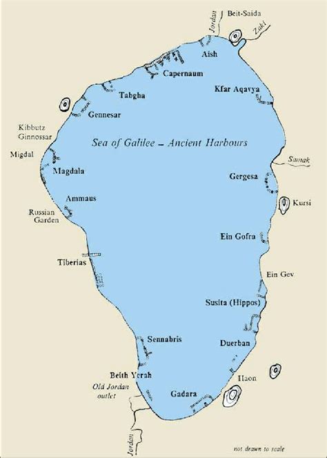 Map Of The Sea Of Galilee Study Resources