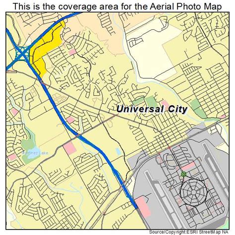 Map Of Universal City Tx Texas