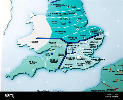Map Of Ww2 Operational Airfields In The Uk Rotary Cambridge