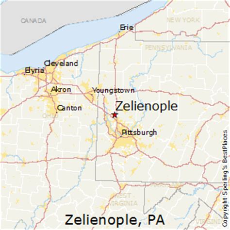 Map Of Zelienople Pa Pennsylvania