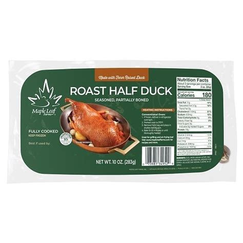 Maple Leaf Farms Fully Cooked Roast Half Duck 10 Ounce 6 Per Case Maple Leaf Farms Fully Cooked Roast Half Duck 10 Ounce 6 Per Case
