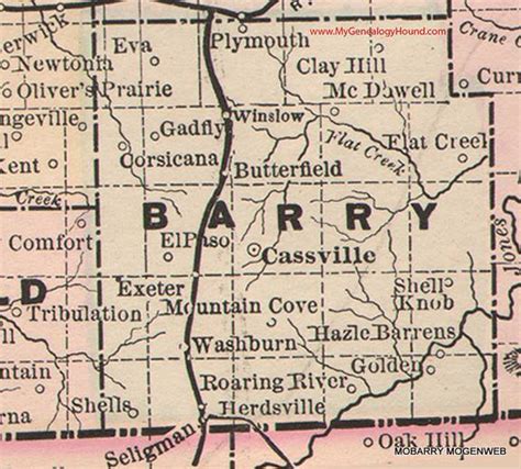 Maps Barry County Mo
