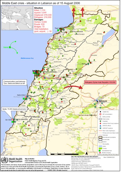 Maps Related To Israel Lebanon War 2006 Just World Educational