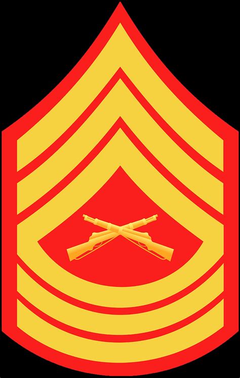 Marine Rank E 8 Master Sergeant Sticker