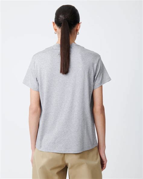 Marine T Shirt In Grey Marl