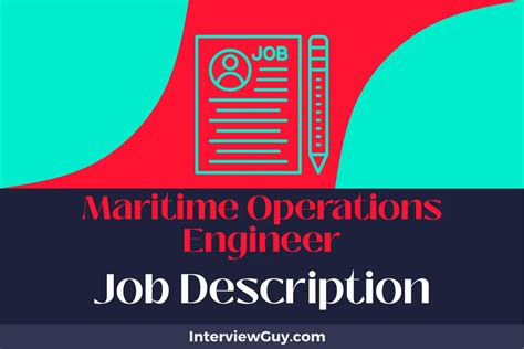 Maritime Engineer Job Description Updated For 2026