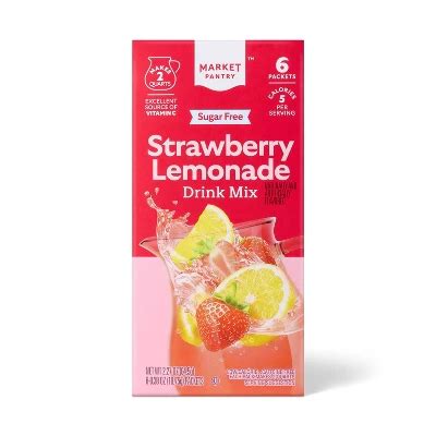 Market Pantry Strawberry Lemonade Sugar Free Drink Mix 2 27 Oz