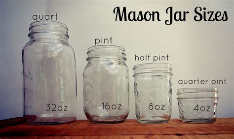 Mason Jar Sizes Mason Jars Quart Mason Jars