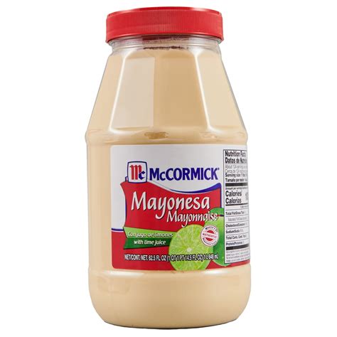 Mccormick Mayonnaise With Lime Juice Sauce Jar 62 5 Fl Oz 6 Case Mpn