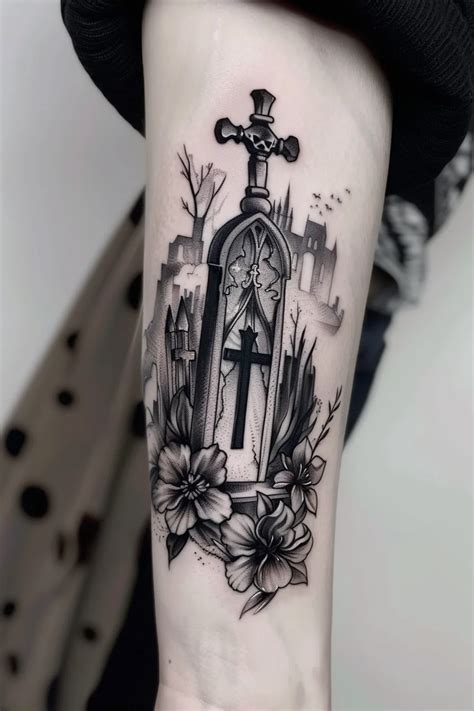 Meaning Of A Gravestone Tattoo 150 Gravestone Tattoo Design Ideas